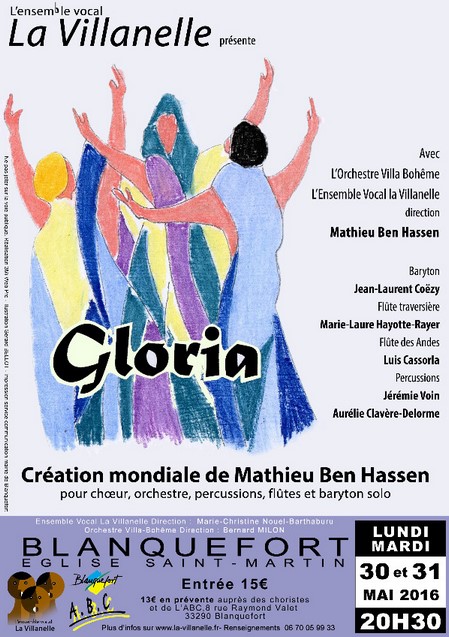 concert de la Villanelle œuvres de Mathieu Ben Hassen concert de la Villanelle œuvres de Mathieu Ben Hassen