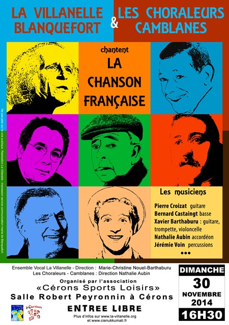 LA CHANSON FRANÇAISE&nbspAvec les choraleurs de Camblanes