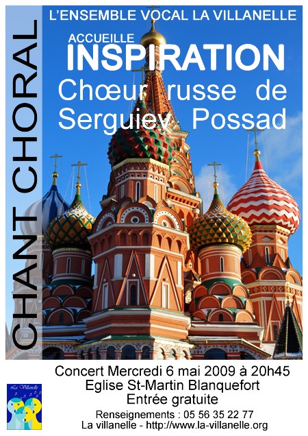 Echange culturel Accueil de la chorale Inspiration Echange culturel Accueil de la chorale Inspiration
