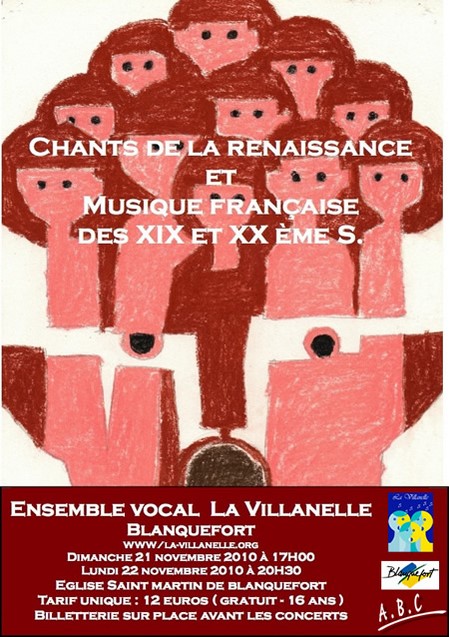 Concert de la Villanelle De la Renaissance au XXe Concert de la Villanelle De la Renaissance au XXe