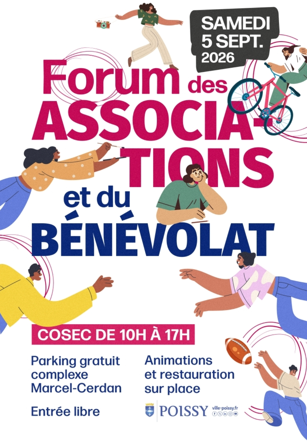 FORUM DES ASSOCIATIONS ET DU BENEVOLAT 2026&nbspMelting Voices sera présent et chantera au Forum des associations de Poissy