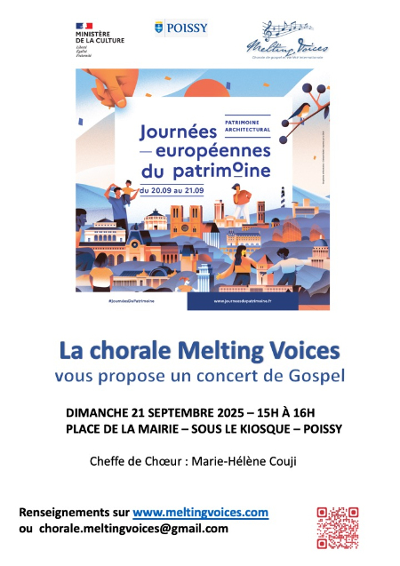 Journées Europeennes du Patrimoine&nbspMelting Voices au kiosque place de la république à 15h