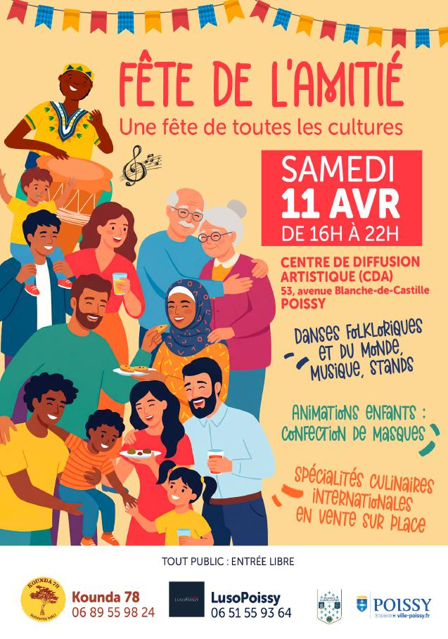 Melting Voices à la 1ère Journée de l’Amitié de Poissy&nbsppour célébrer le vivre-ensemble en rassemblant un maximum de cultures et d’origines, unis par la francophonie